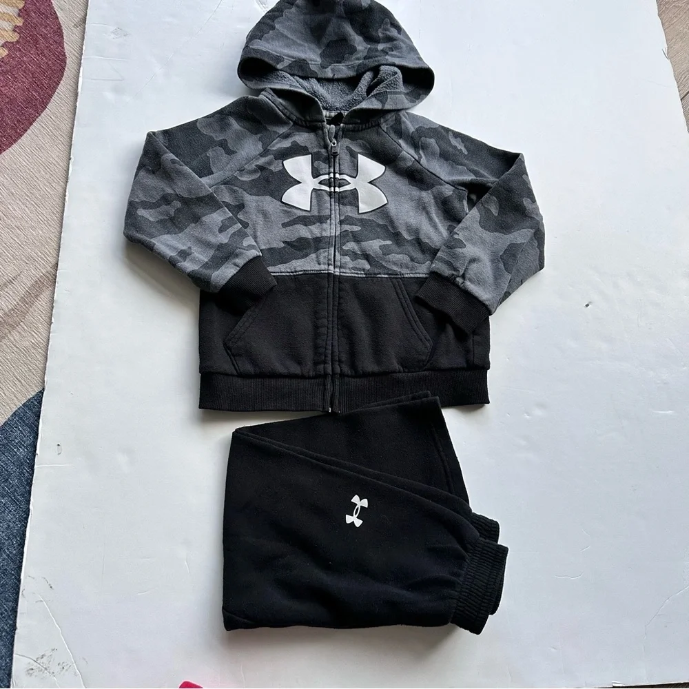 Under Armour Fury Camo Long-Sleeve Hoodie and Pants Set